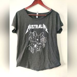 Black Australia T-shirt Women Size S